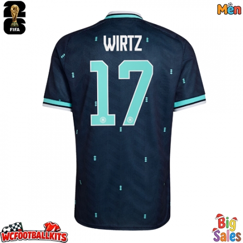 Germany Florian Wirtz #17 Replica Away Stadium Shirt World Cup 2026 Short Sleeve